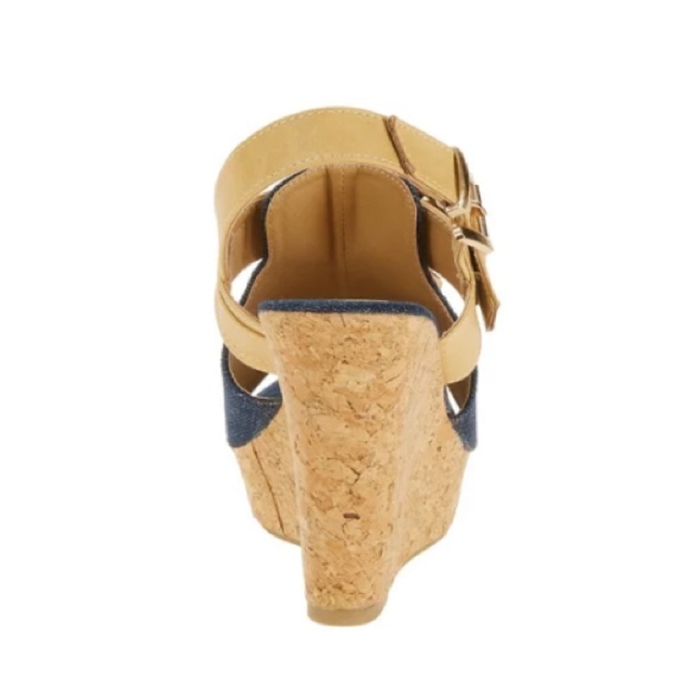 Forever Young tasseled high wedge boho-inspired sandal W/ 3.5'' heel 💙 - Picture 5 of 6